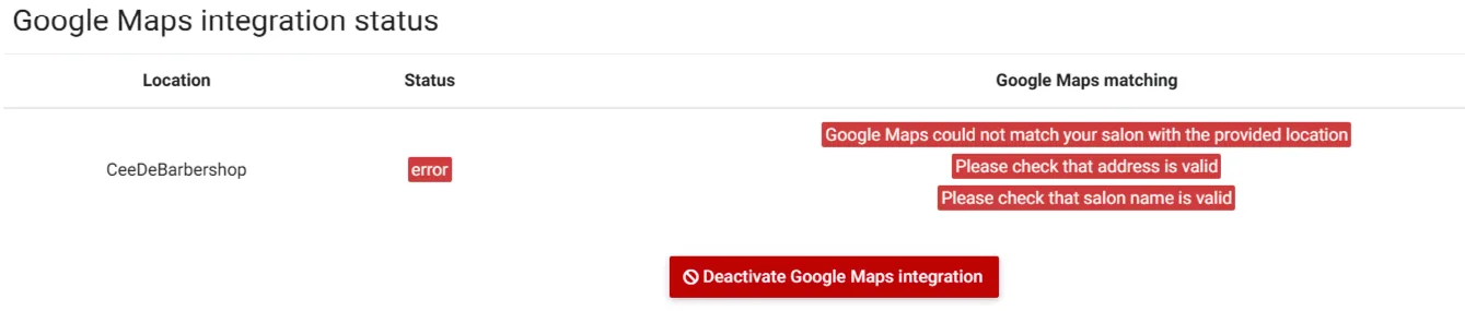 Receive bookings from Google Maps